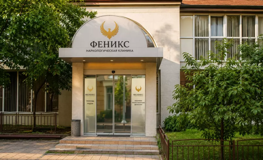 Вход в наркологическую клинику «Феникс» в Нефтекамске